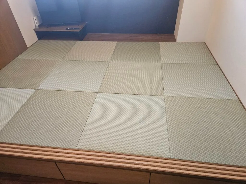 たたみ表替 半帖縁なし(琉球畳)セキスイ畳表12枚(6帖間)納品完了(那覇市)