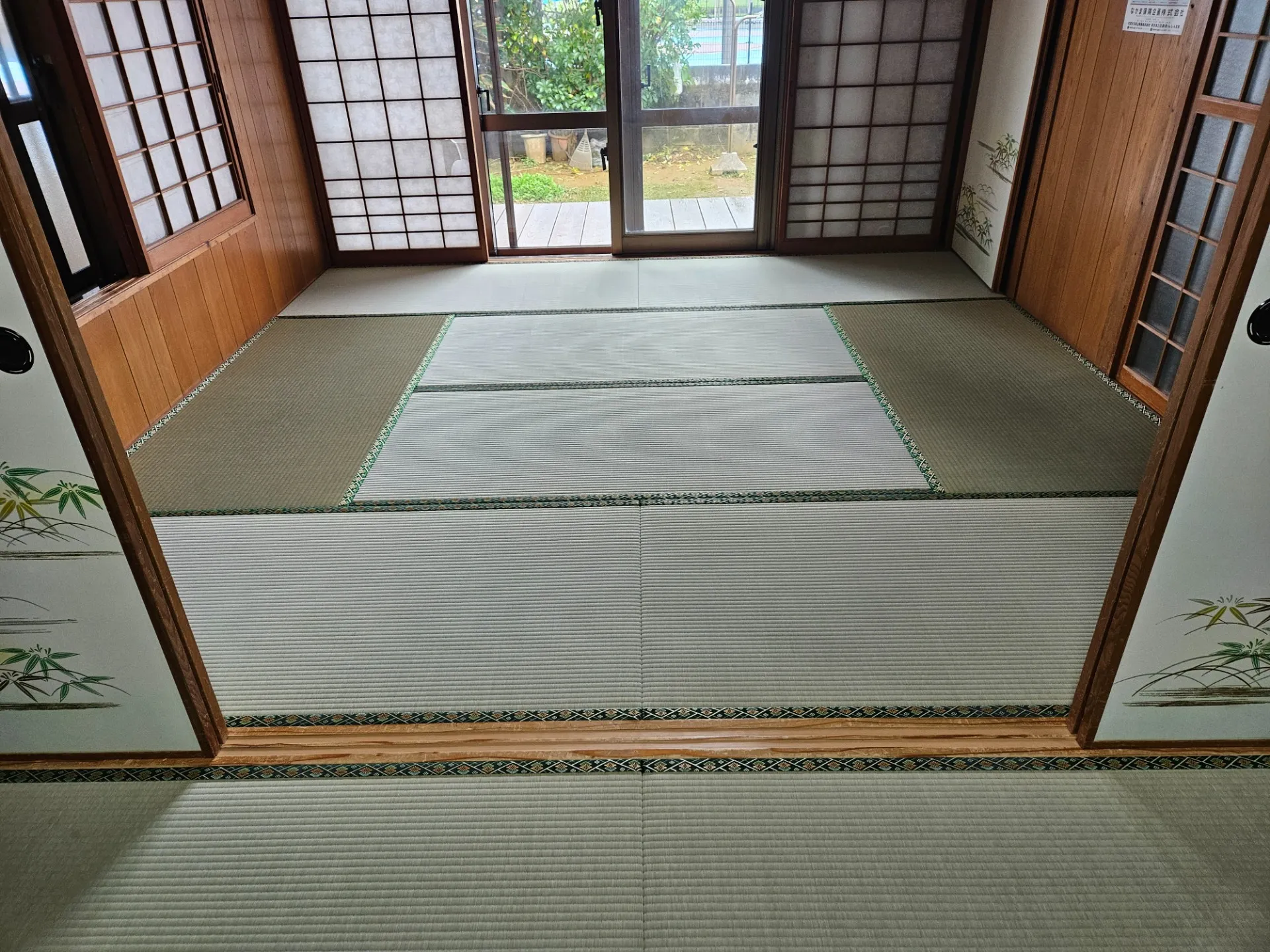 【沖縄県嘉手納町】畳の新調施工事例|中国産い草表|8帖間・6帖間